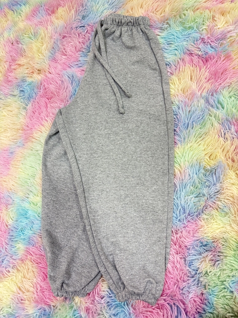 Calça Moletom Cinza - comprar online