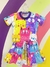 Conjunto Gatos Coloridos - comprar online