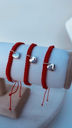 Pulsera de macramé roja - comprar online