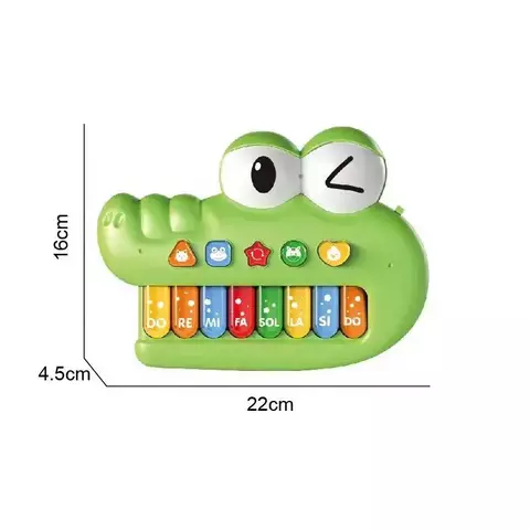 PIANO COCODRILO MUSICAL CON MELODIAS