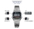 Relógio Casio relógio de prata masculino conjunto de marca de luxo LED digital - comprar online