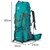 2022 Mochilas de acampamento e caminhadas grandes para atividades ao ar livre