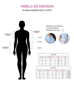 Pijama americano Maria - Sonhart Pijamas