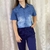 Camisa Jeans Manga Curta 42 R$35 - comprar online