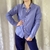 Camisa listrada azul 40 R$28 - loja online
