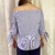 Blusa Listrada Ombro Ombro 46 R$30 - loja online