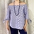 Blusa Listrada Ombro Ombro 46 R$30 na internet