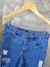 Calça Mom Jeans Destroyed 36/38 R$35 - RainBow Brechó