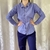 Camisa listrada azul 40 R$28 - comprar online