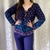 Blusa Bata Azul 44 R$28 na internet