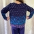 Blusa Bata Azul 44 R$28 - RainBow Brechó