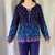 Blusa Bata Azul 44 R$28 - loja online