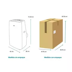 SPLIT PORTATIL MABE 12000BTU 110V R410 (CONVENCIONAL) en internet