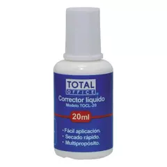 Corrector Liquido 20 ml Total Office