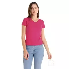 Playera Cuello V Manga Corta para Mujer en internet