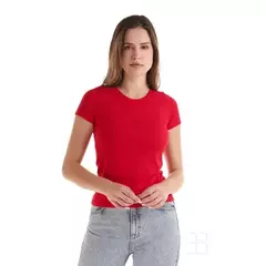 Imagen de Playera Cuello Redondo Manga Corta de Alta Calidad para Mujer