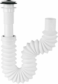 Céspol flexible tipo "P" para lavabo de 1 1/4", de polipropileno Foset