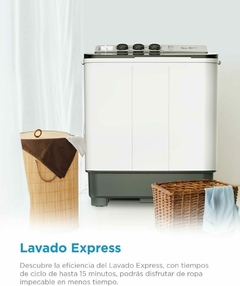 Imagen de LAVADORA SEMIAUTOMATICA MIDEA DE DOS TINAS 19kg