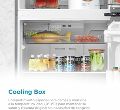 Midea Refrigerador Top Mount Smart Sensor Bru Steel 15 Pies Cúbicos - comprar en línea