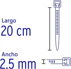 Cincho bolsa de 100 18lb - tienda en línea