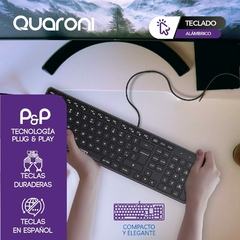 Teclado alambrico QUARONI - comprar en línea
