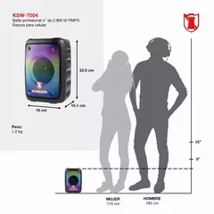 BOCINA RECARGABLE KAISER 4" - tienda en línea