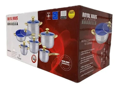 BATERIA ANABELLA ROYAL HAUS DE COCINA ACERO INOXIDABLE 12 PZAS en internet