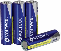 BLISTER VOLTECK CON 4 PILAS AA RECARGABLE 1300MAH - comprar en línea