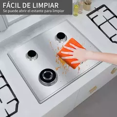 Parrilla A Gas Acero Inoxidable 4 Quemadores NOVA Steel 60-B