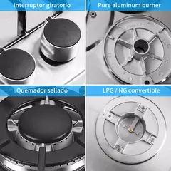 Parrilla A Gas Acero Inoxidable 4 Quemadores NOVA Steel 60-B - comprar en línea