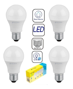 PACK DE 4 BOMBILLAS LED 25W/270lm MARCA VOLTECK BASIC - tienda en línea