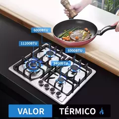 Parrilla A Gas Acero Inoxidable 4 Quemadores NOVA Steel 60-B - tienda en línea