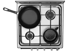Estufa de piso 4 quemadores Midea Acero Inoxidable