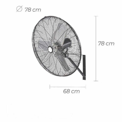 Ventilador de Pared uso Industrial 30" con 3 Aspas Metálica - comprar en línea