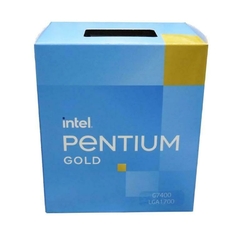 PROCESADOR INTEL PENTIUM GOLD G7400 S-1700 12A GEN / 3.7 GHZ / CACHE 6MB / 2 CORES / GRAFICOS UHD 710 / CON DISIPADOR / COMPUTO BASICO IPA - comprar en línea