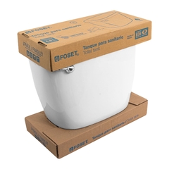 Tanque bajo cerámico con accesorios, blanco, Foset - comprar en línea