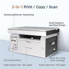 Imagen de Pantum Multifuncional Laser Monocromatico M6509Nw USB WiFi Ethernet Red Duplex Cama Plana Carta 23Ppm