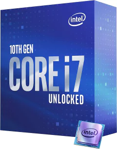 PROCESADOR INTEL CORE I7-10700K S-1200 10A GEN / 3.8 - 5.1 GHZ / CACHE 16MB / 8 CORES / GRAFICOS UHD 630 / VPRO / SIN DISIPADOR / GAMER ALTO IPA