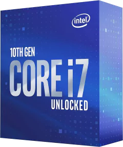 Imagen de PROCESADOR INTEL CORE I7-10700K S-1200 10A GEN / 3.8 - 5.1 GHZ / CACHE 16MB / 8 CORES / GRAFICOS UHD 630 / VPRO / SIN DISIPADOR / GAMER ALTO IPA
