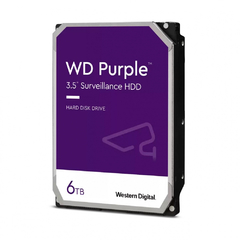 DD INTERNO 6TB WD PURPLE 3.5 ESCRITORIO SATA3 6GB/S 256MB 24X7 DVR NVR 1-16 BAHIAS 1-64 CAMARAS