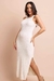 Vestido Tricot Longo sem Manga Off White - comprar online