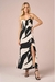 Vestido Longo Estampado com Fenda - comprar online