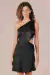 Vestido 1 Ombro Cetim Zebrado - comprar online