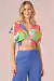 Blusa Estampa Retro Tropical - comprar online