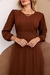 Vestido Longo Feminino Manga Longa Tecido Viscolinho na internet