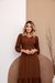 Vestido Longo Feminino Manga Longa Tecido Viscolinho - comprar online