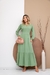 Vestido Longo Feminino Elegante Manga Longa Moda Comportada - comprar online