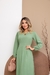 Vestido Longo Feminino Elegante Manga Longa Moda Comportada