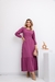 Vestido Feminino Longo Em Tecido Viscolinho E Manga Longa Moda Comportada - loja online