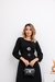 Vestido Feminino Preto Longo Tecido Viscolinho Manga Longa